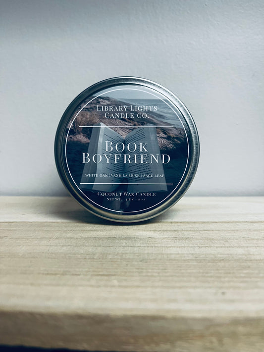 BOOK BOYFRIEND - Library Lights 6oz Candle
